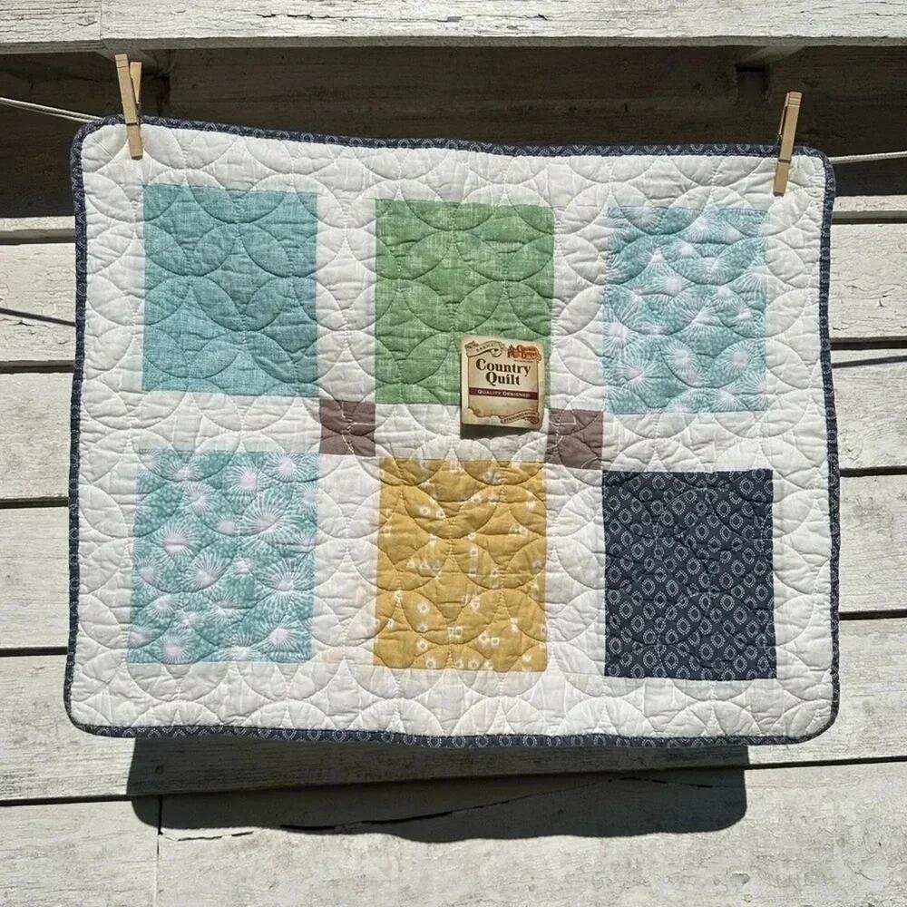 Sasha country quilt standard hello sham quilted and pieced cottagecore NWT